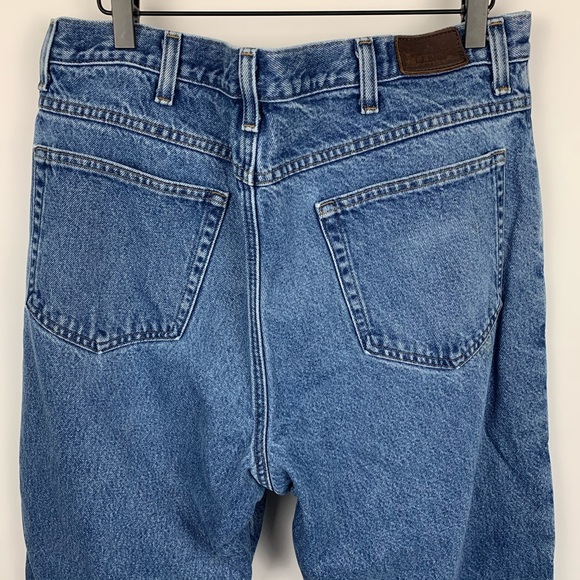 LL Bean | Vintage Flannel Lined Jeans Classic Fit - Picture 5 of 7